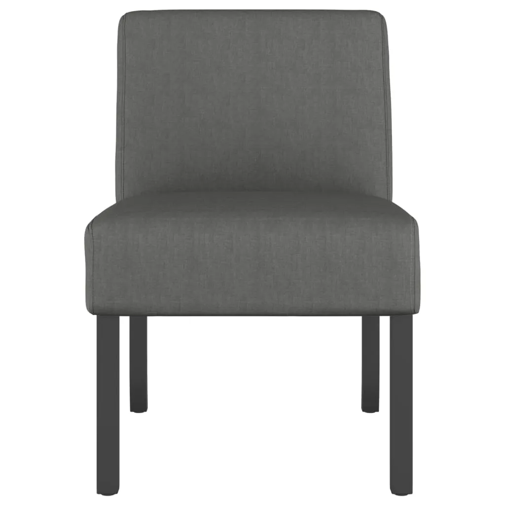 Chair Accent Sofa Slipper Chair with Wood Legs for Living Room Fabric