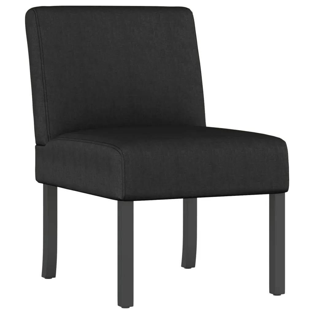 Chair Accent Sofa Slipper Chair with Wood Legs for Living Room Fabric