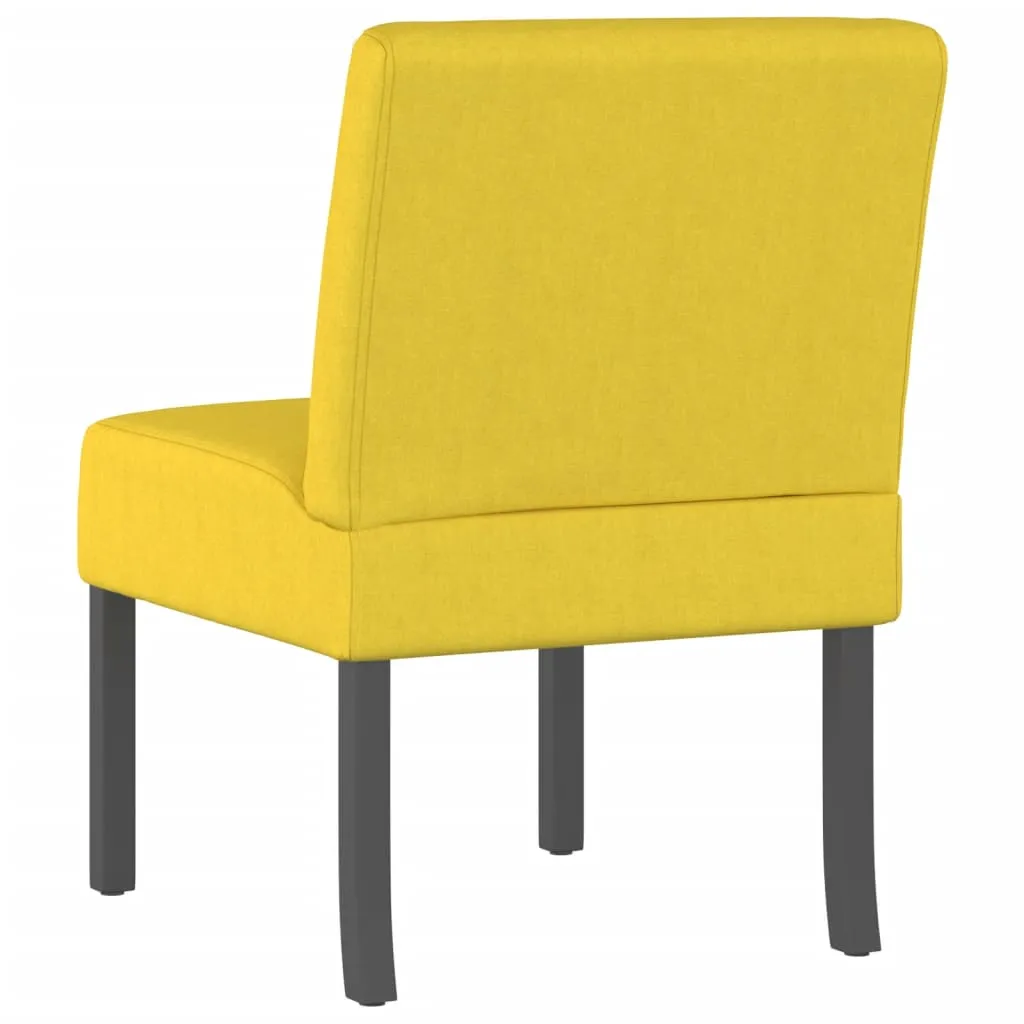 Chair Accent Sofa Slipper Chair with Wood Legs for Living Room Fabric