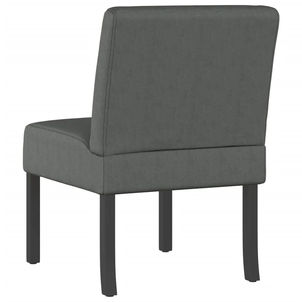 Chair Accent Sofa Slipper Chair with Wood Legs for Living Room Fabric