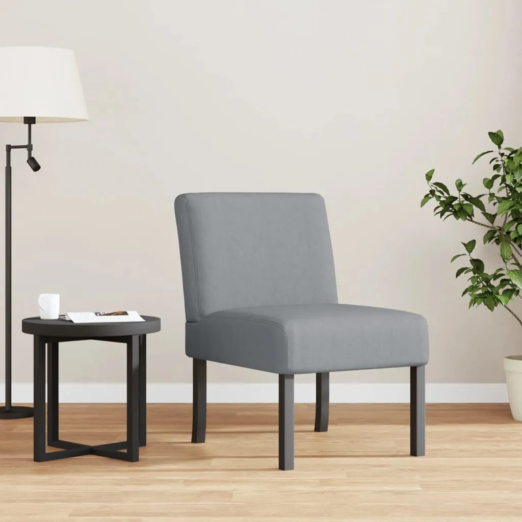 Chair Accent Sofa Slipper Chair with Wood Legs for Living Room Fabric