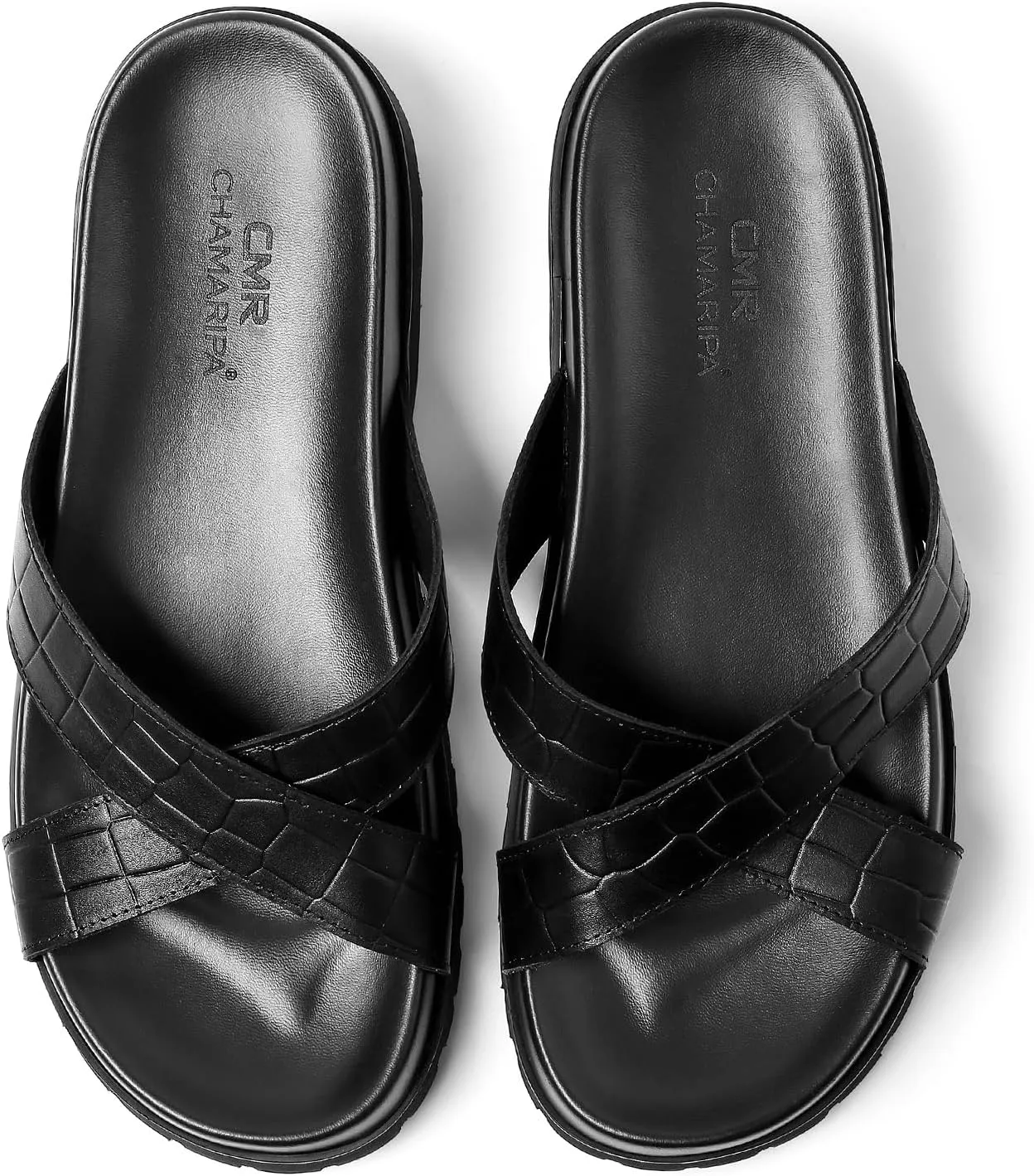CHAMARIPA Fisherman Sandals Elevator Shoes Mens Leather Height Increasing Casual H81D15D192D