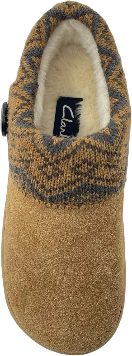 Clarks Angelina Women's Knitted Collar Clog Slipper