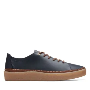 Clarks Men's Oakpark Low Navy Leather
