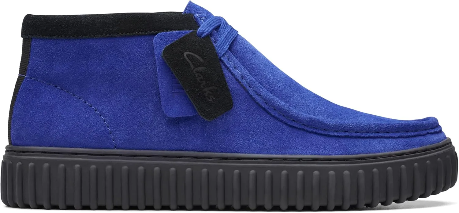 Clarks Men's Torhill Hi Chukka Boot Cobal Suede