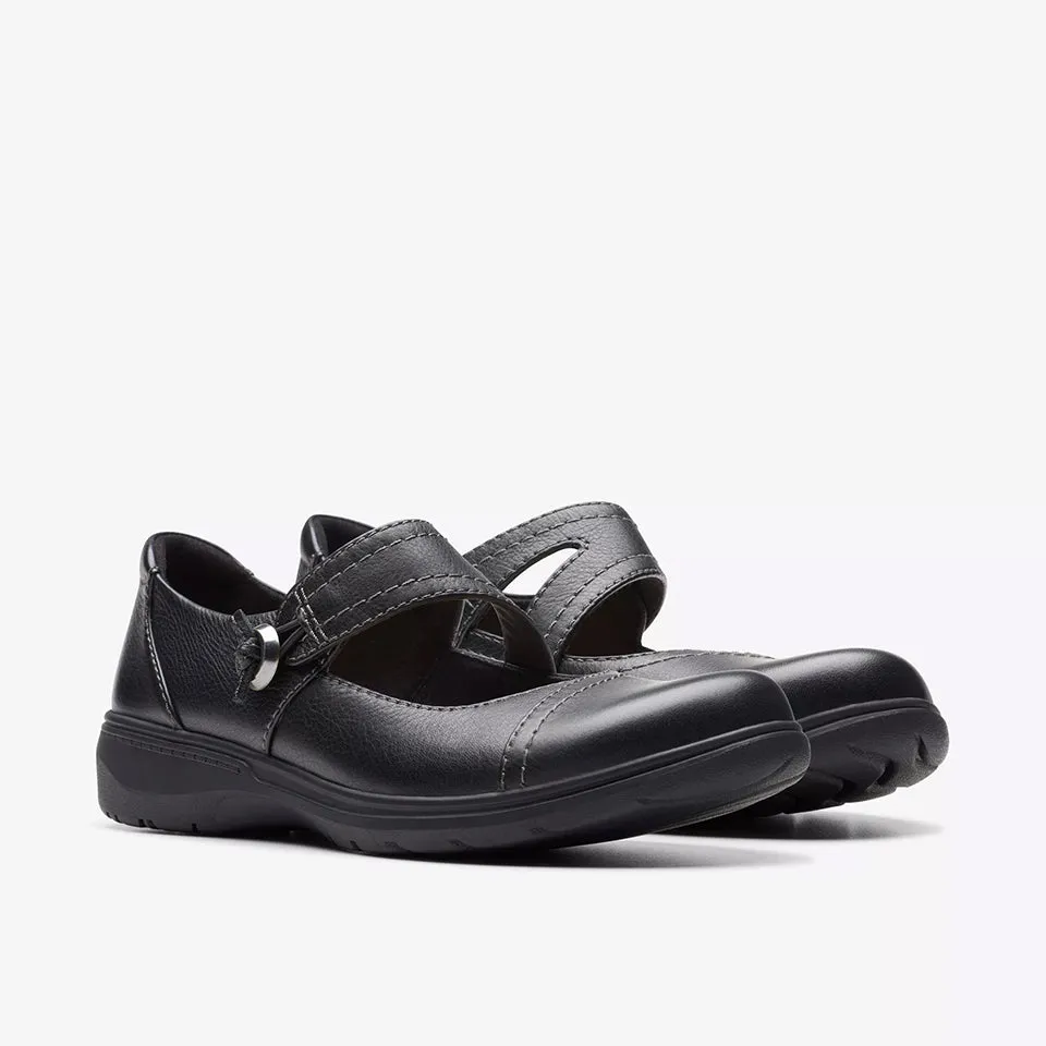 Clarks Women's Carleigh Jane Black Leather 26175042