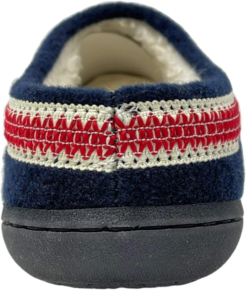 Clarks Womens Wool Felt Clog Slippers JMH1319T - Warm Cozy Plush Faux Fur Lined - Indoor Outdoor House Slipper for Women