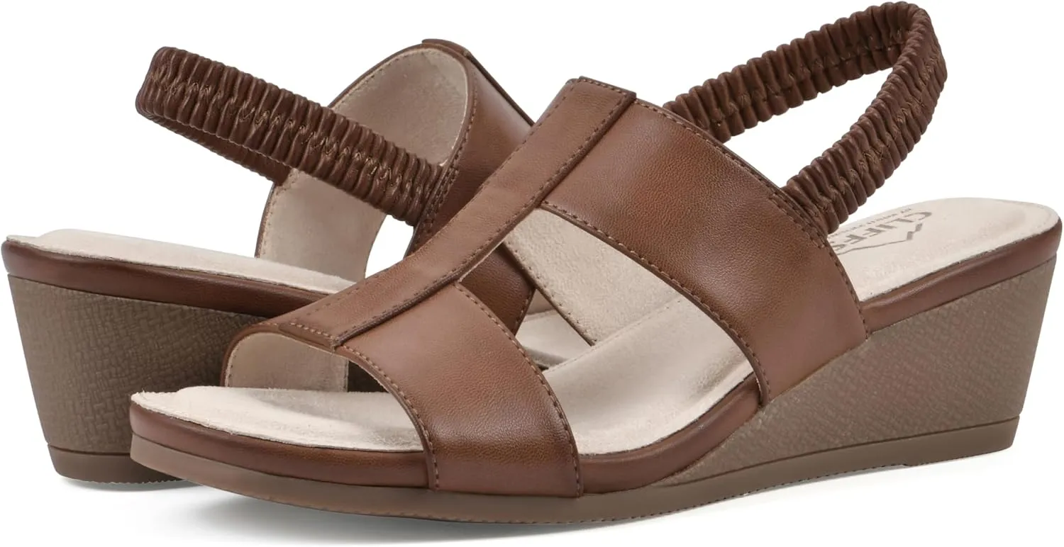 CLIFFS BY WHITE MOUNTAIN Women's Candea Wedge Sandal