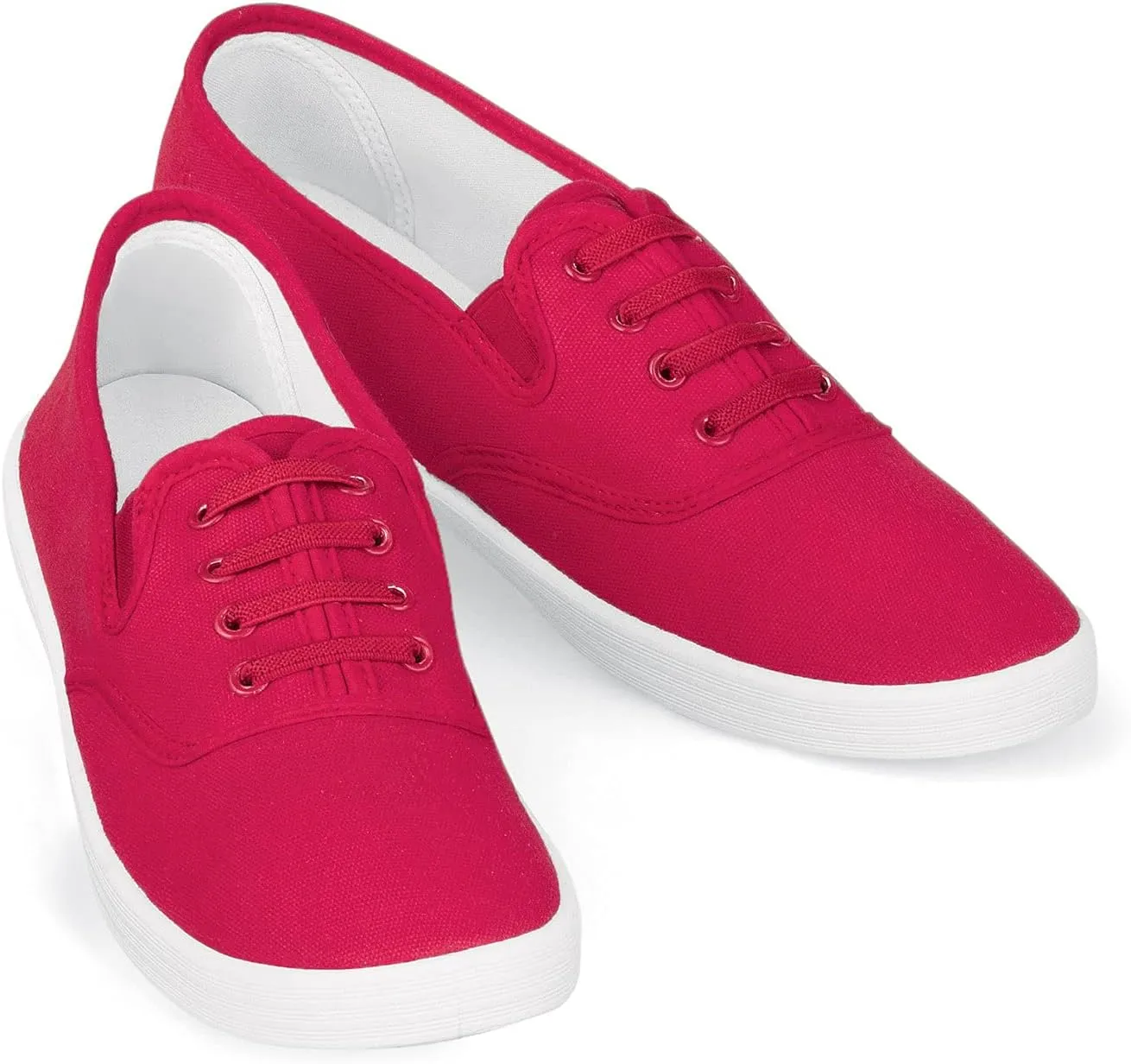 Collections Etc Casual & Comfy Lightweight Slip-on Stretch Canvas Sneaker