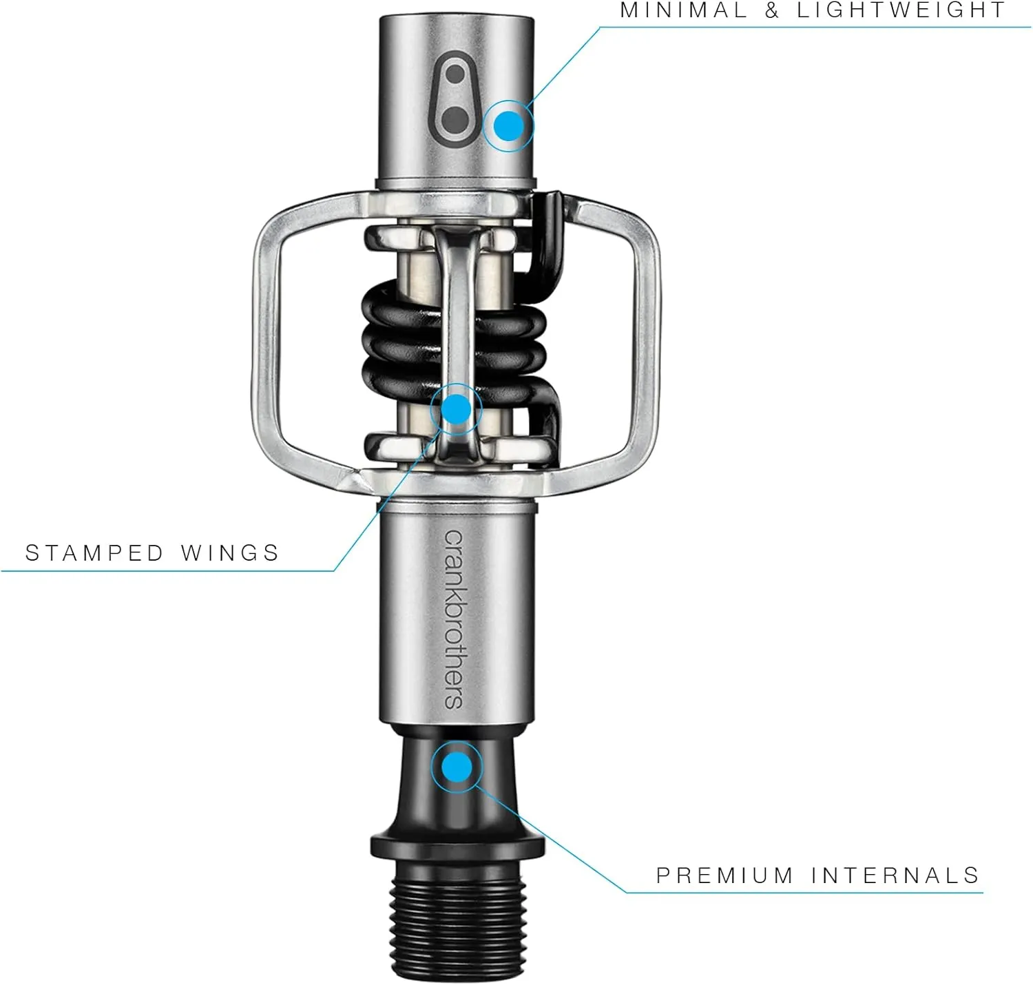 Crankbrothers Eggbeater MTB Clip-in Pedals - Minimal, Lightweight XC/Gravel Pedals