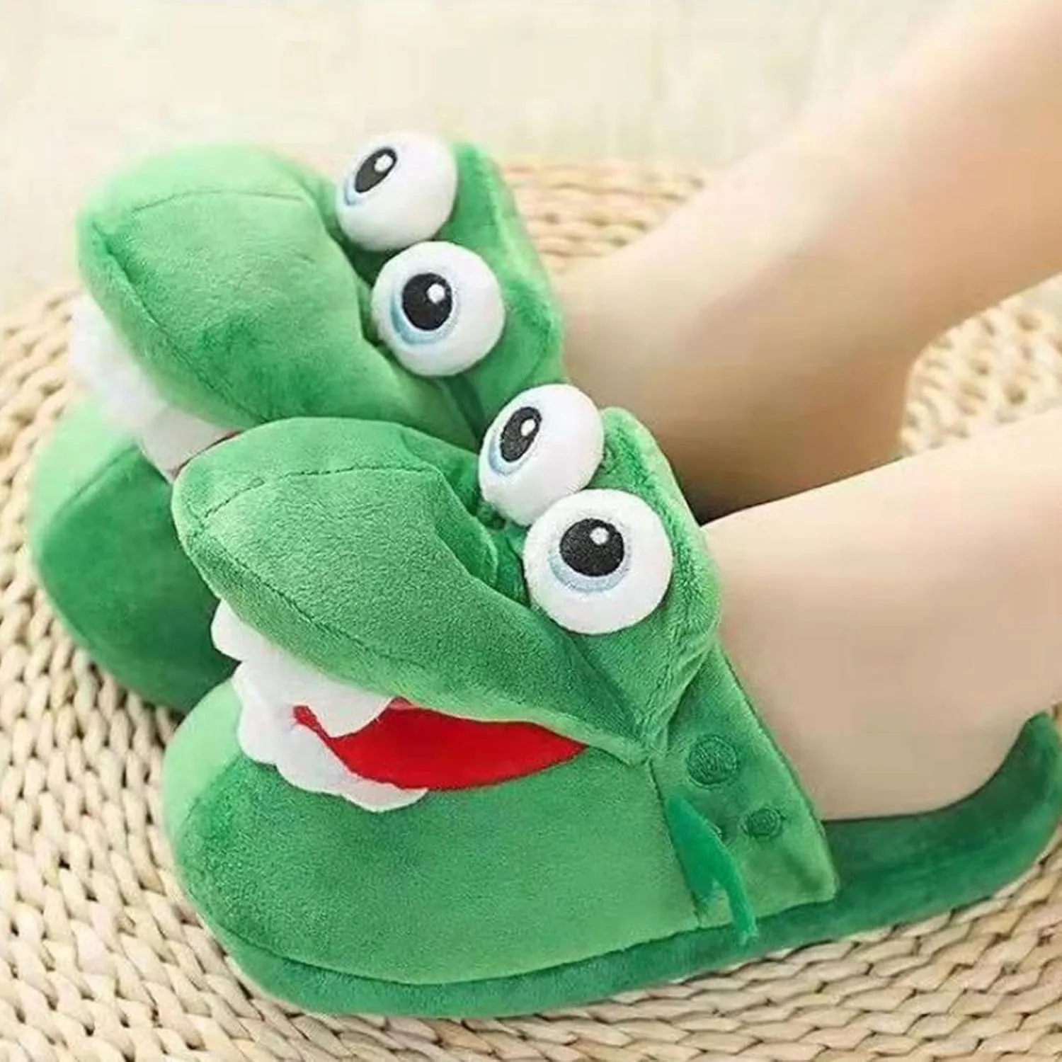Crocodile Slippers Mouth Opening Slipper Anti Skid Creative Lovely Lightweight Slippers Home Slippers Shoes for Indoor