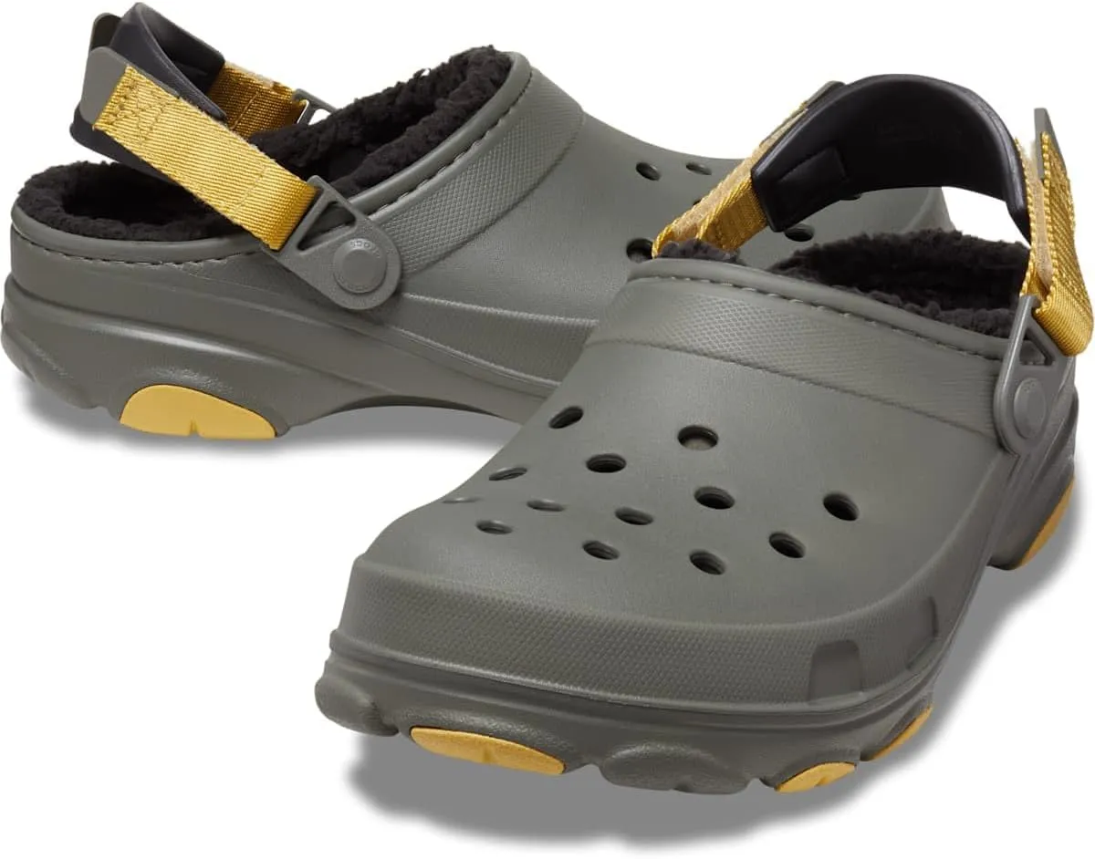 Crocs Unisex-Adult All Terrain Lined Clogs with Adjustable Heel Strap