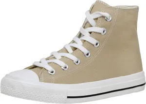 CUSHIONAIRE Women's Vance high top Canvas Sneaker  Memory Foam