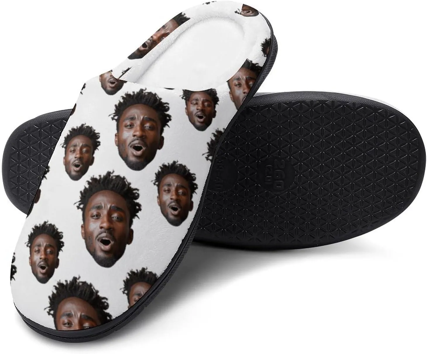 Custom Slippers - Funny Personalized Gifts for Men & Women with Picture & Text, Durable Non-Slip Rubber Sole, 5 Sizes