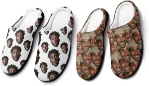 Custom Slippers - Funny Personalized Gifts for Men & Women with Picture & Text, Durable Non-Slip Rubber Sole, 5 Sizes