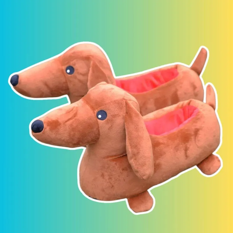 Cute Dachshund Slippers