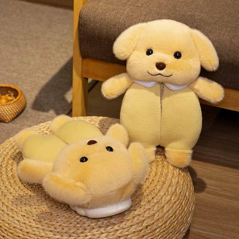 Cute Poodle Dog Plush Slippers