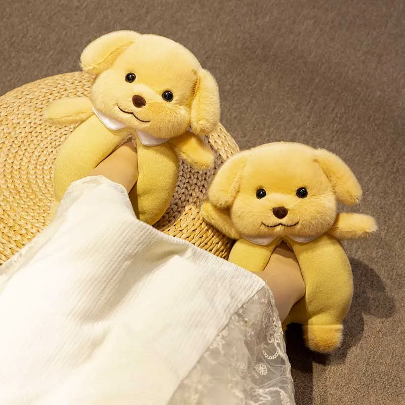 Cute Poodle Dog Plush Slippers
