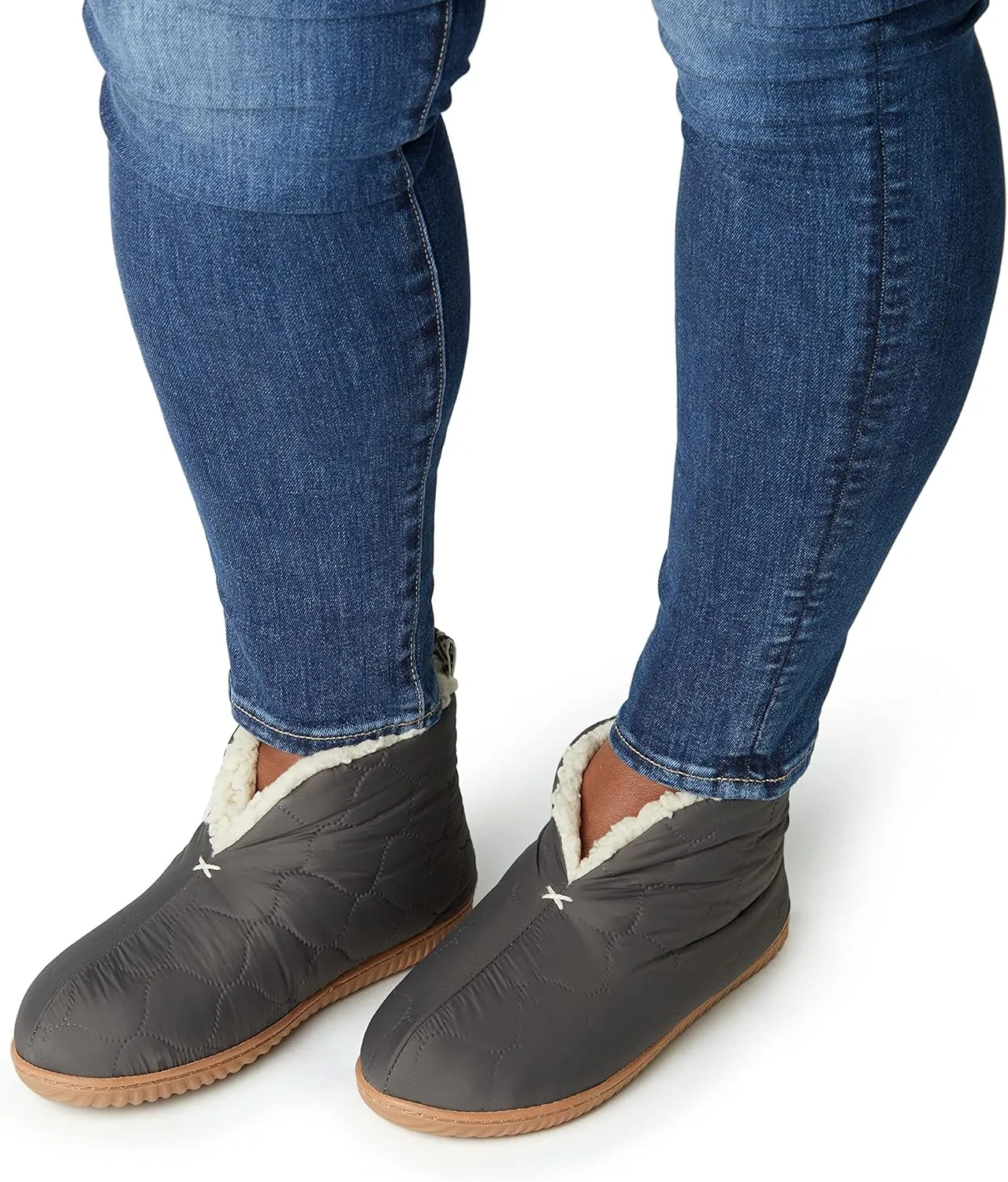 Dearfoams Women's Indoor/Outdoor Warm Up Bootie Slipper