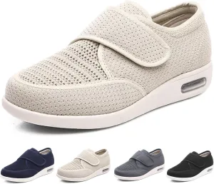 Diabetic Shoes for Women,Adjustable Lightweight Non-Slip Orthopedic Walking Shoes for Elderly Hammertoe Arthritis Swollen Feet