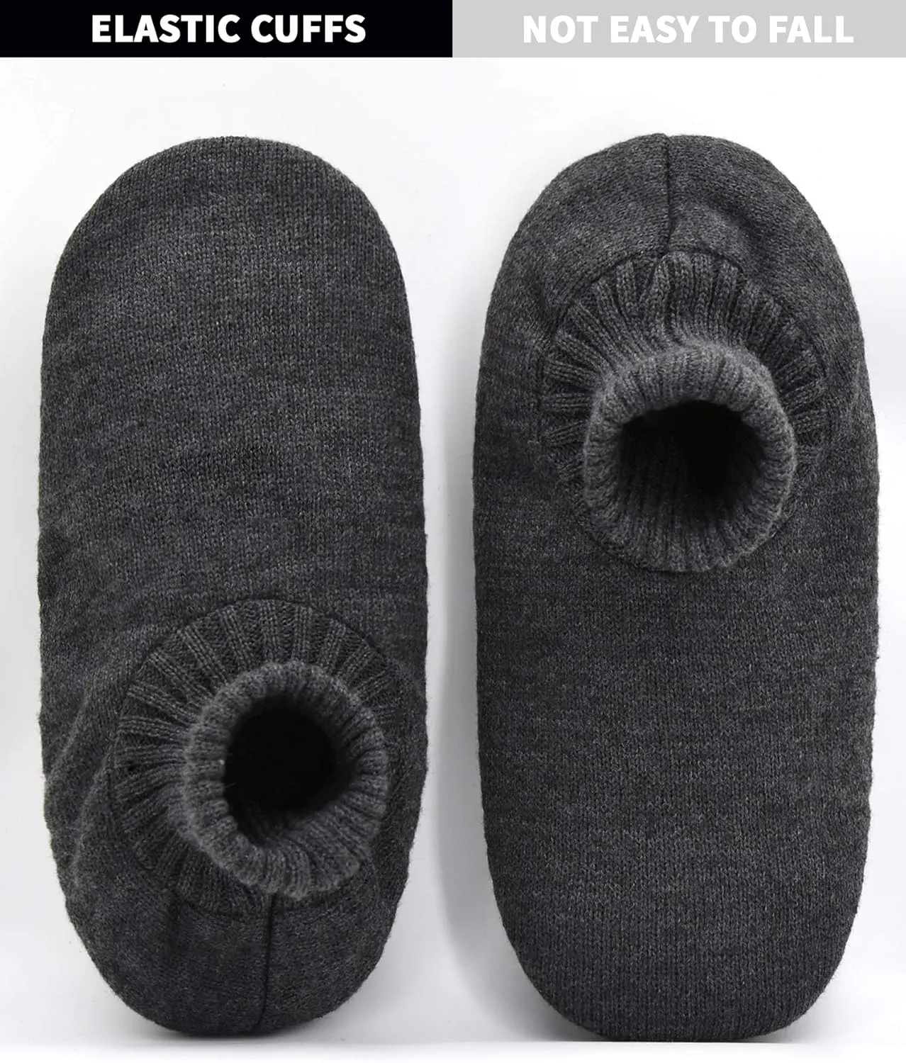 DICUIRD Men's Slippers Socks Autumn Winter Indoor Non-Skid House Slippers