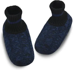 DICUIRD Men's Slippers Socks Autumn Winter Indoor Non-Skid House Slippers