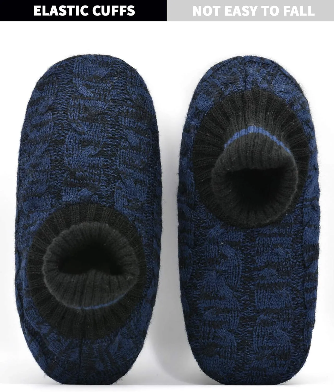DICUIRD Men's Slippers Socks Autumn Winter Indoor Non-Skid House Slippers