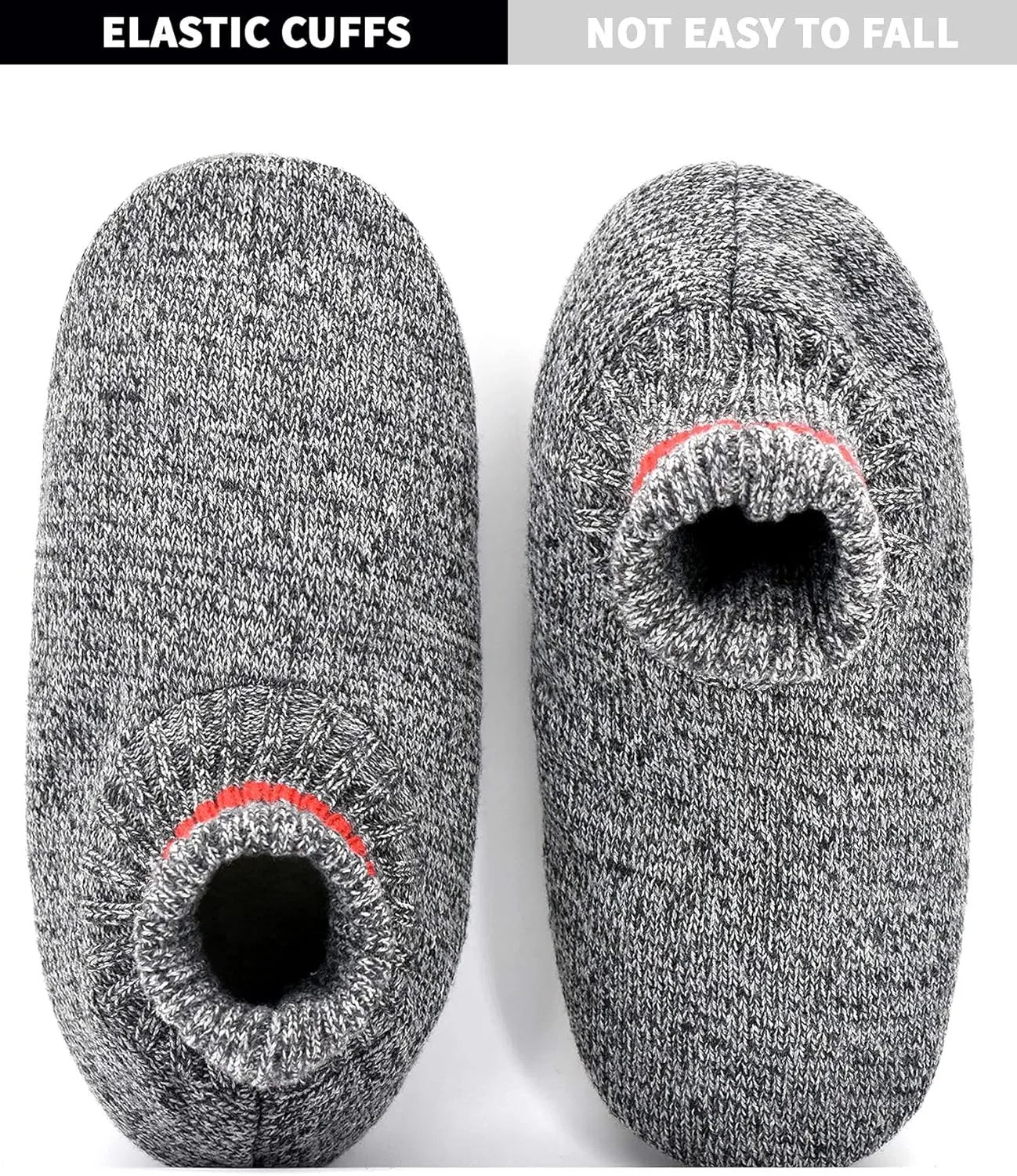 DICUIRD Men's Slippers Socks Autumn Winter Indoor Non-Skid House Slippers