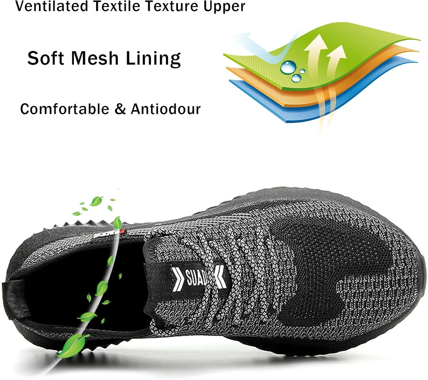 Drecage Steel Toe Safety Shoes for Women Men Work Shoes Industrial & Construction Sneakers Puncture Proof Lightweight Working Shoes