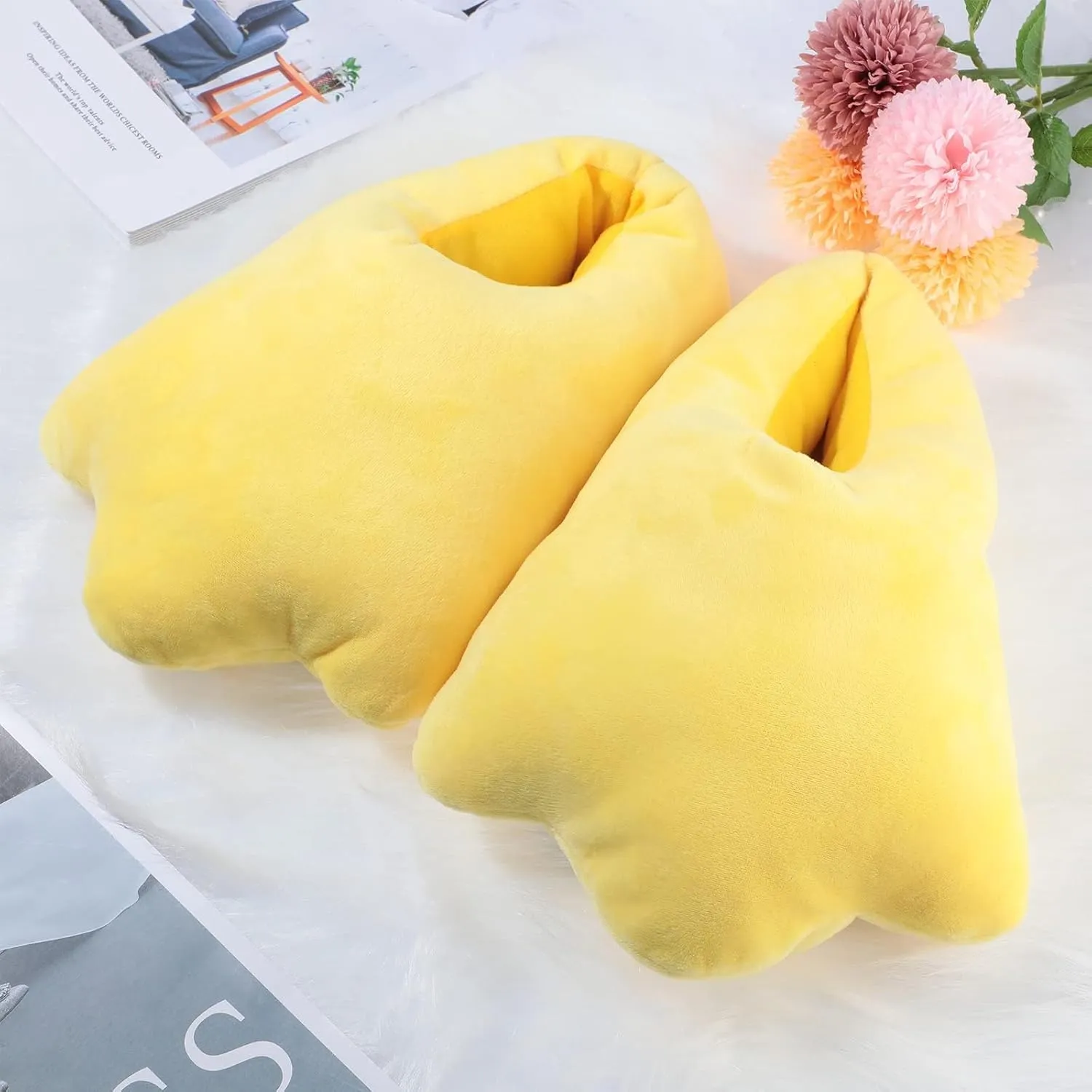 Duck Slippers, Cute Animal Feet Slippers Indoor House Plush Slippers, Duck Slippers Winter Feet Slippers Fluffy
