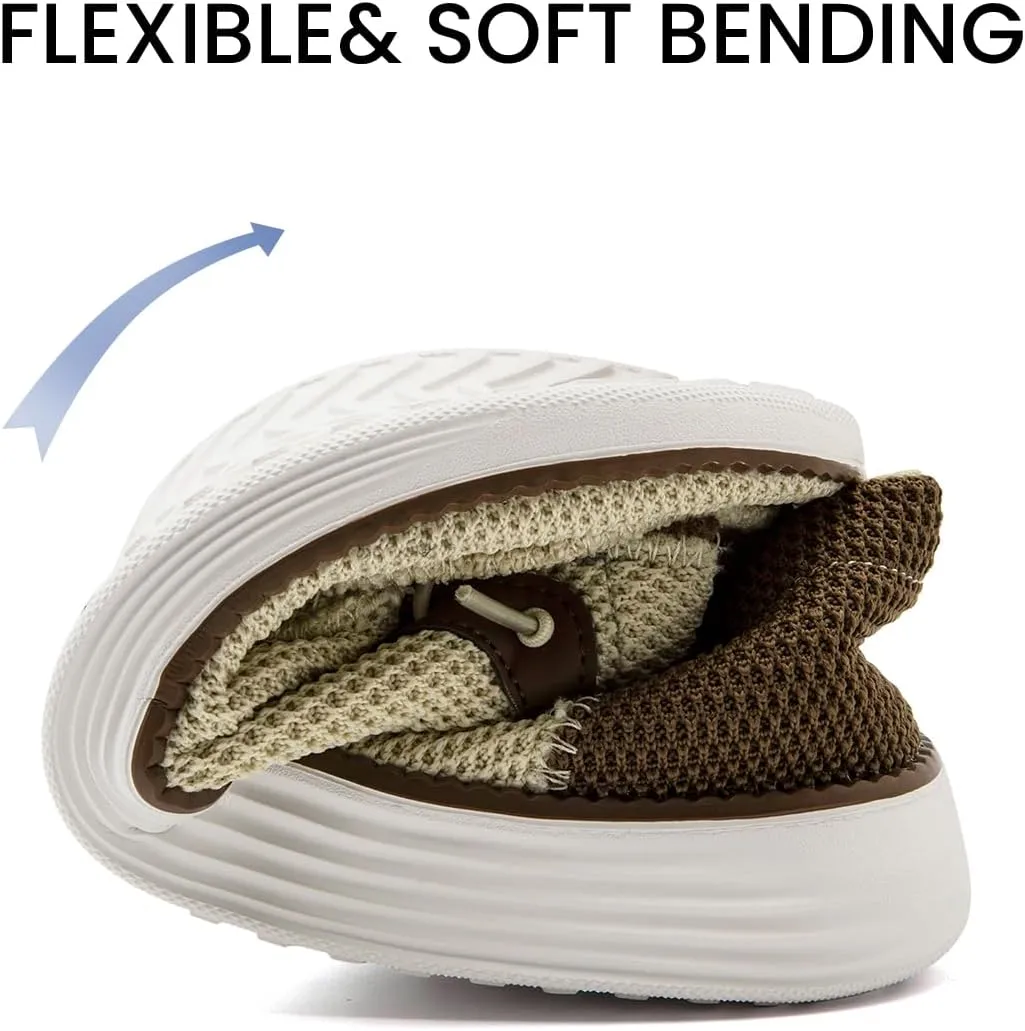 EGMPDA Mens Slip on Loafers Boat Shoes Non Slip Walking Sports Shoes Driving Shoes Casual Office Shoes Gym Lightweight Comfortable Shoes