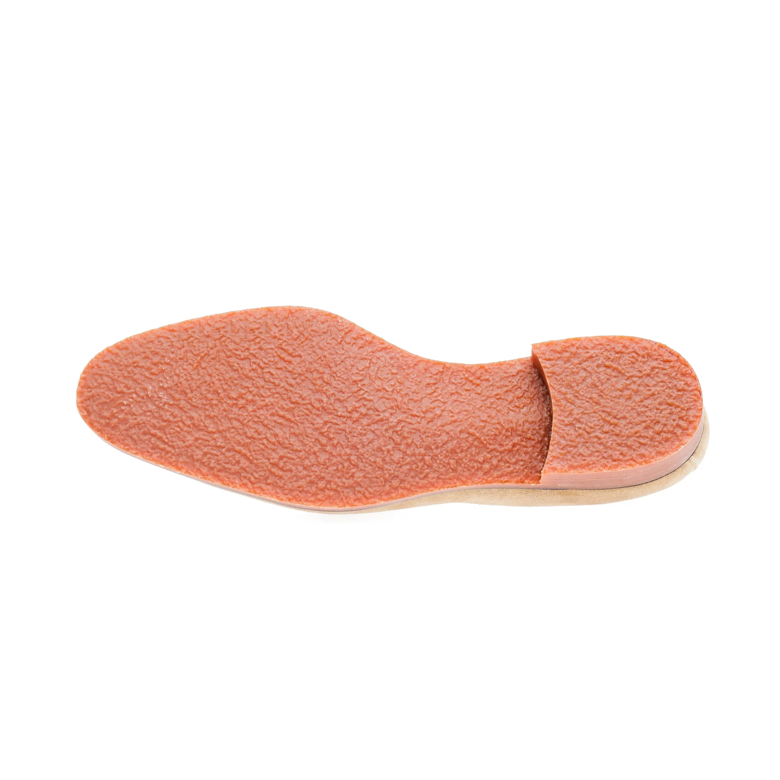 Elegant Loafer with hand-stitched apron in sand-beige suede leather