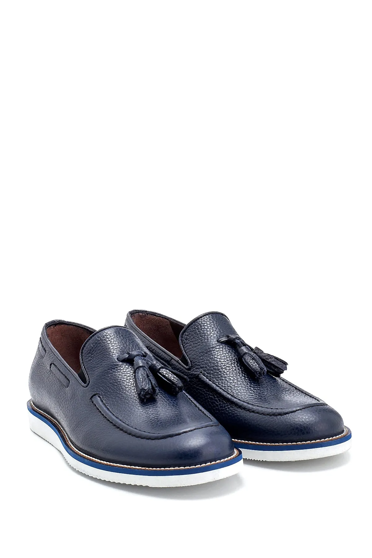 Erkek Deri Püskül Detaylı Loafer