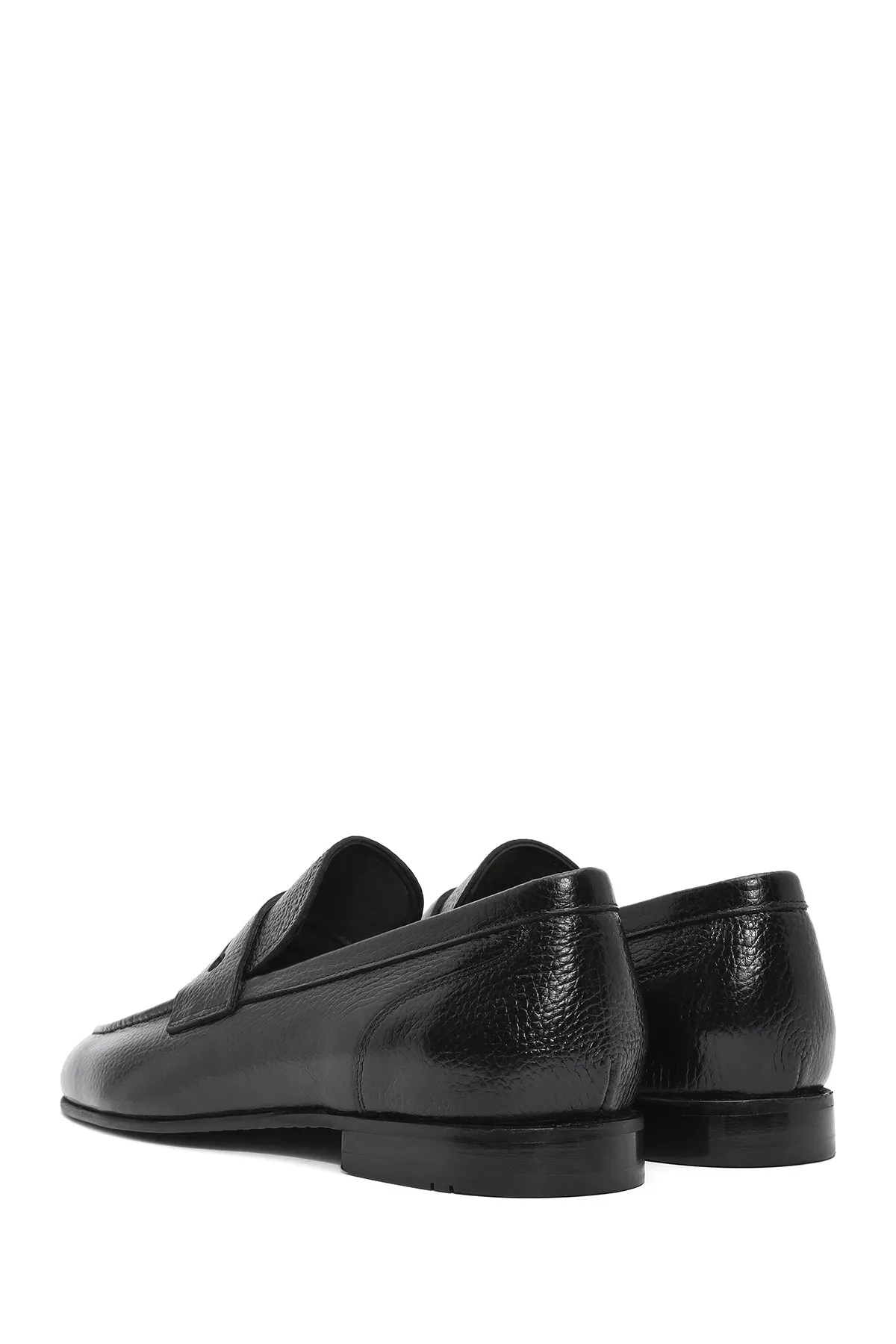 Erkek Siyah Deri Klasik Loafer