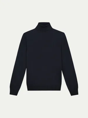 Extrafine Merino Rollneck Navy