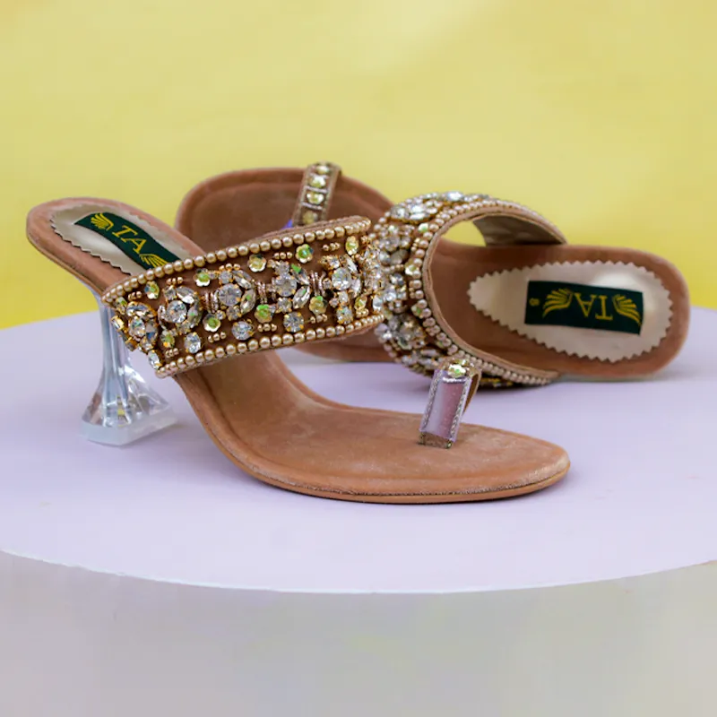 Fancy Heel Slippers For Women