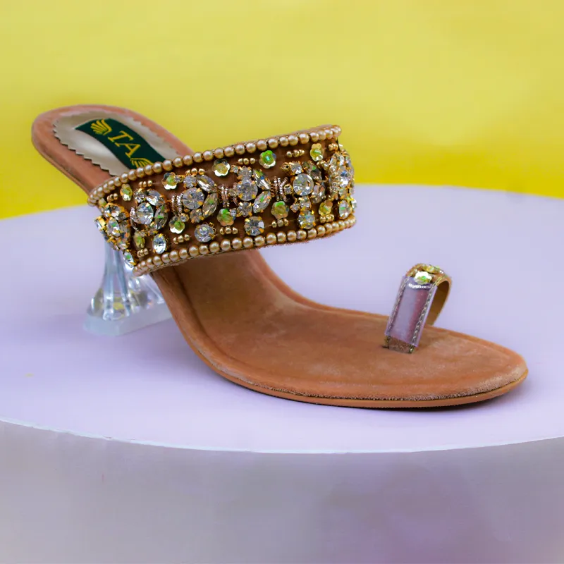 Fancy Heel Slippers For Women
