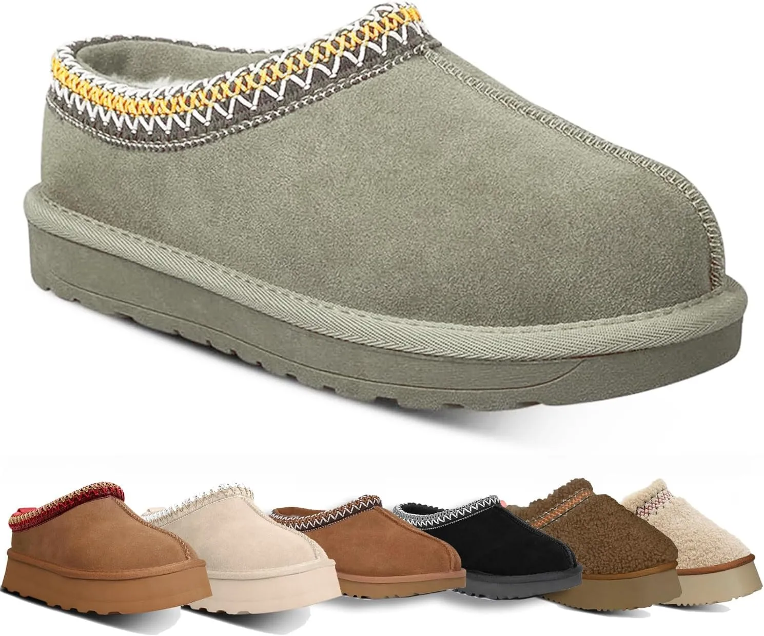 Fashion Plush Platform Slippers - Women's Trend Mini Fleece Lined Anti Slip Short Ankle Boots for Outdoor & Indoor Use