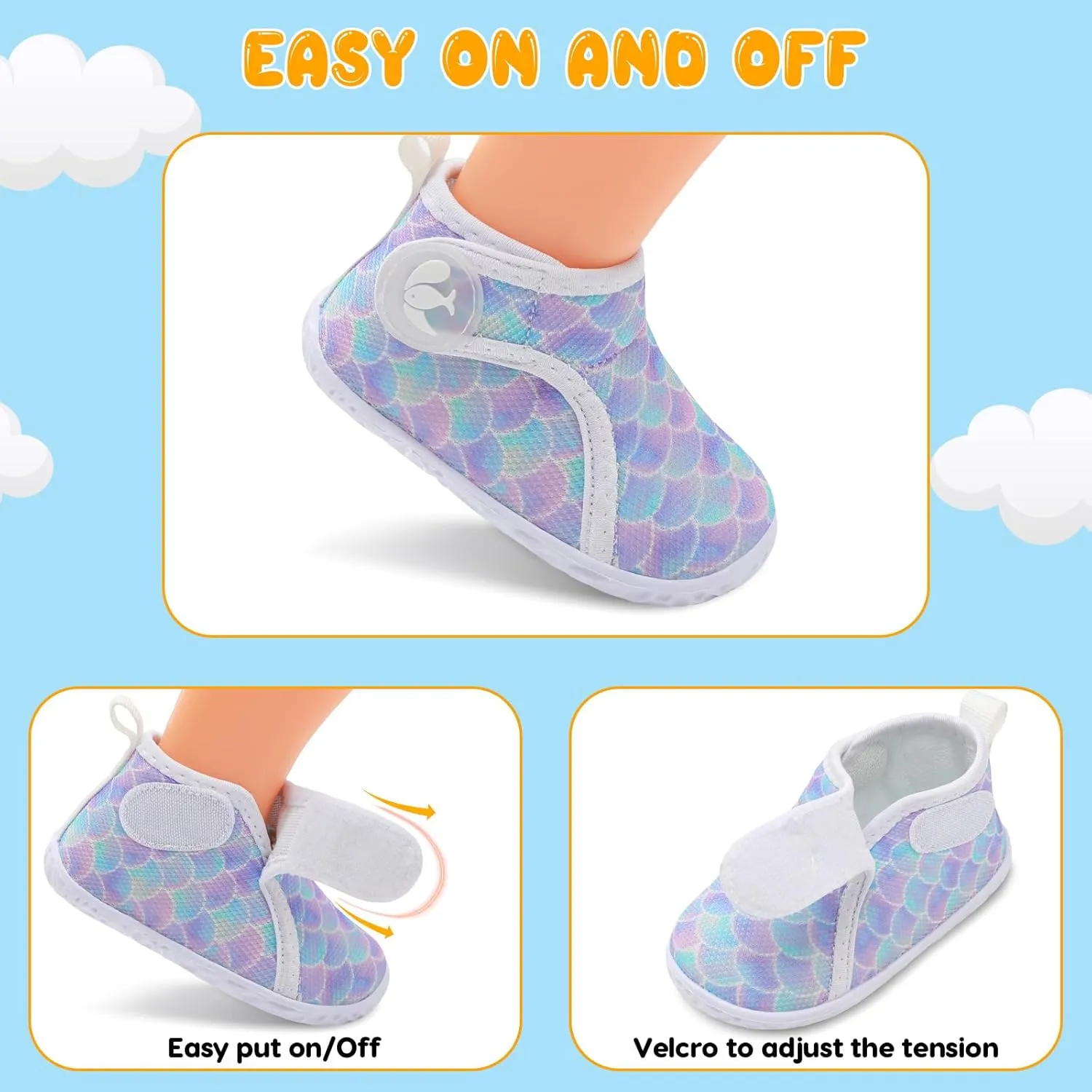 FEETCITY Lightweight Baby Sock Shoes Baby Walking Shoes Boys Girls Infant High-Top Shoe 12-18 Months