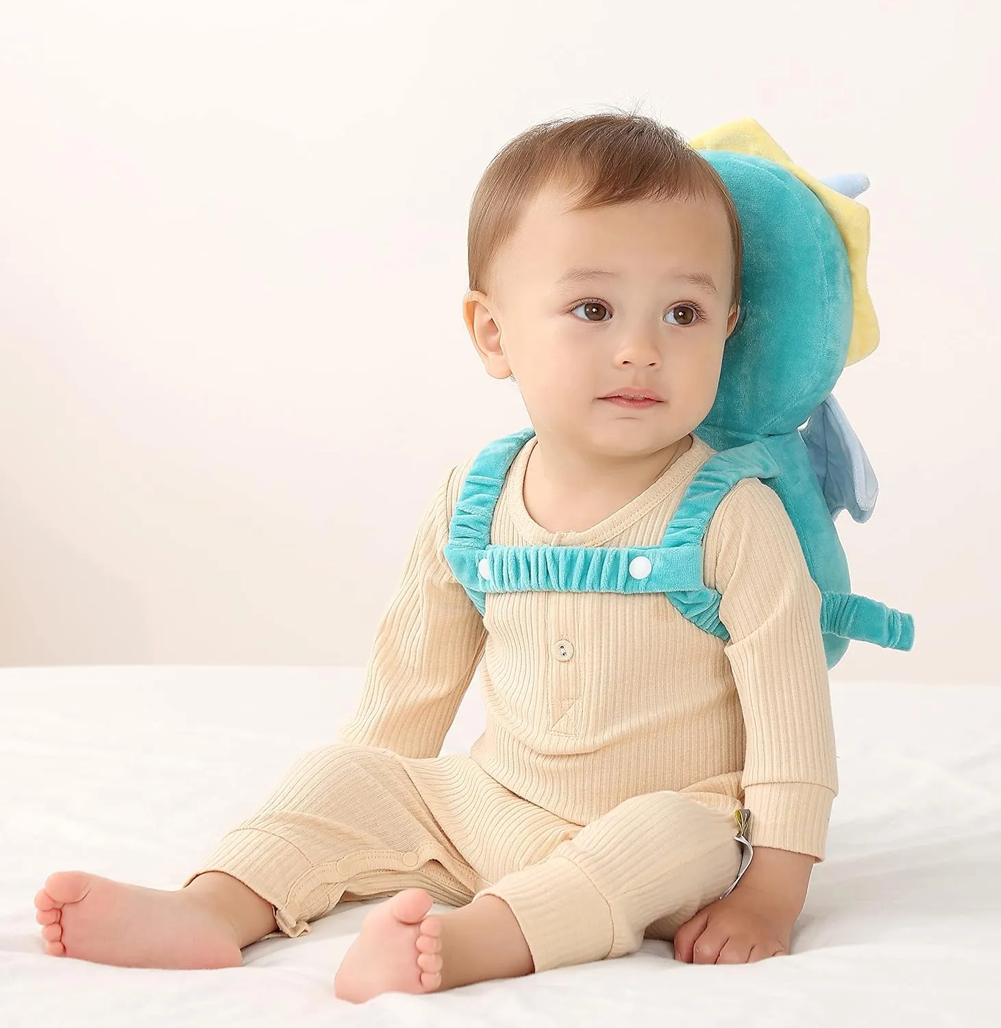 Feidoog Baby Head Protector Cushion Backpack with 3 Knee Pads for Walking & Crawling,Koala
