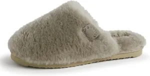 Fireside by Dearfoams Women's Shelly Beach All Over Shearling Easy on/Off Scuff Slipper