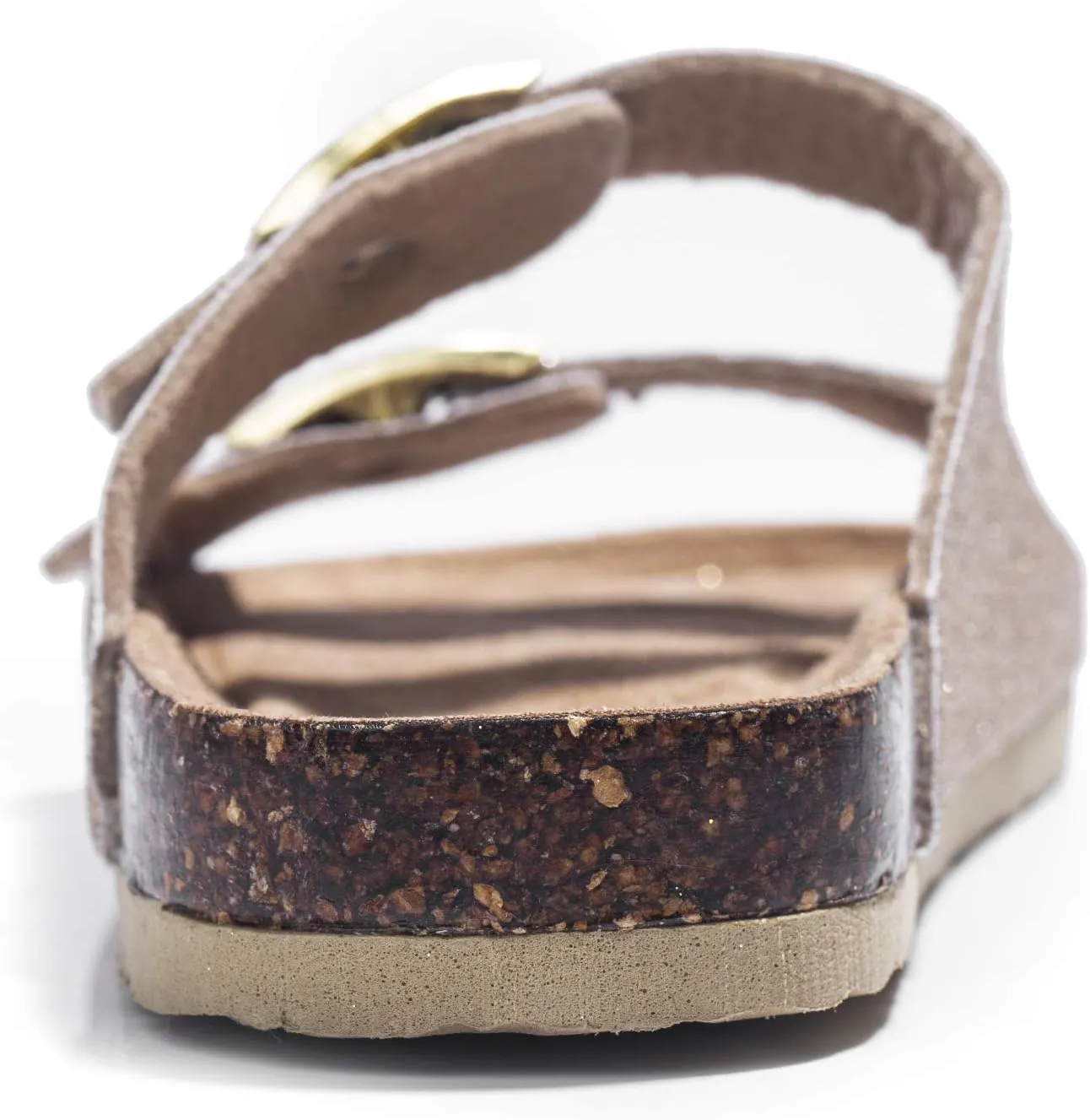FITORY Boys Girls Glitter Slide Sandals, Cork Slipper with Adjustable Straps for Little Kid/Big Kid