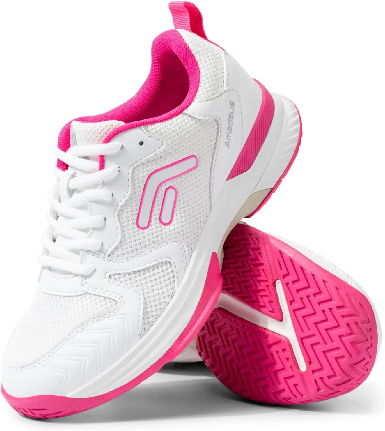 FitVille Wide Pickleball Shoes for Women Outdoor Court Lightweight Tennis Shoes Womens Ultra Cushioning Court Shoes with Arch Support & Wide Toe Box