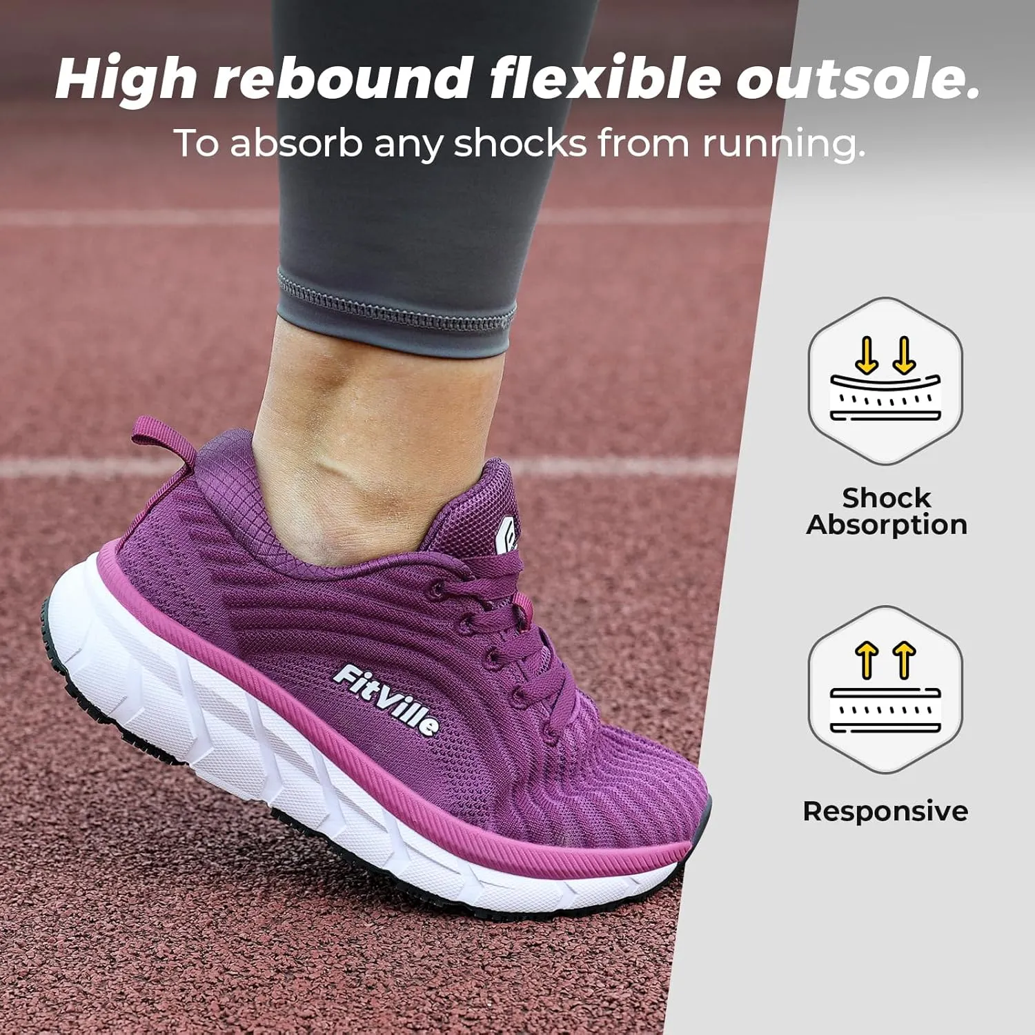 FitVille Wide Toe Box Shoes Women Comfortable Non Slip Wide Walking Shoes Women Swollen Feet Lightweight