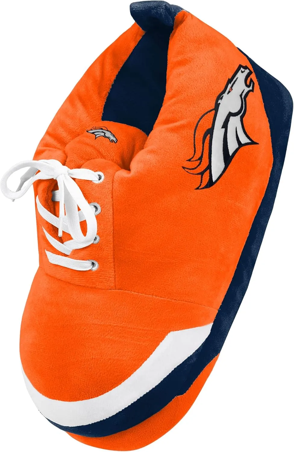 FOCO Mens NFL Team Logo Plush Oversized Sneaker Slippers