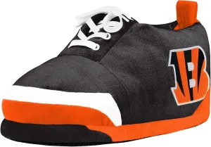 FOCO Mens NFL Team Logo Plush Oversized Sneaker Slippers