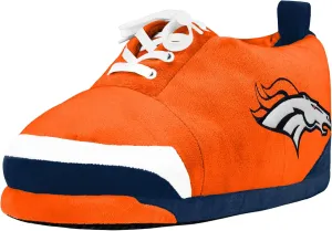 FOCO Mens NFL Team Logo Plush Oversized Sneaker Slippers