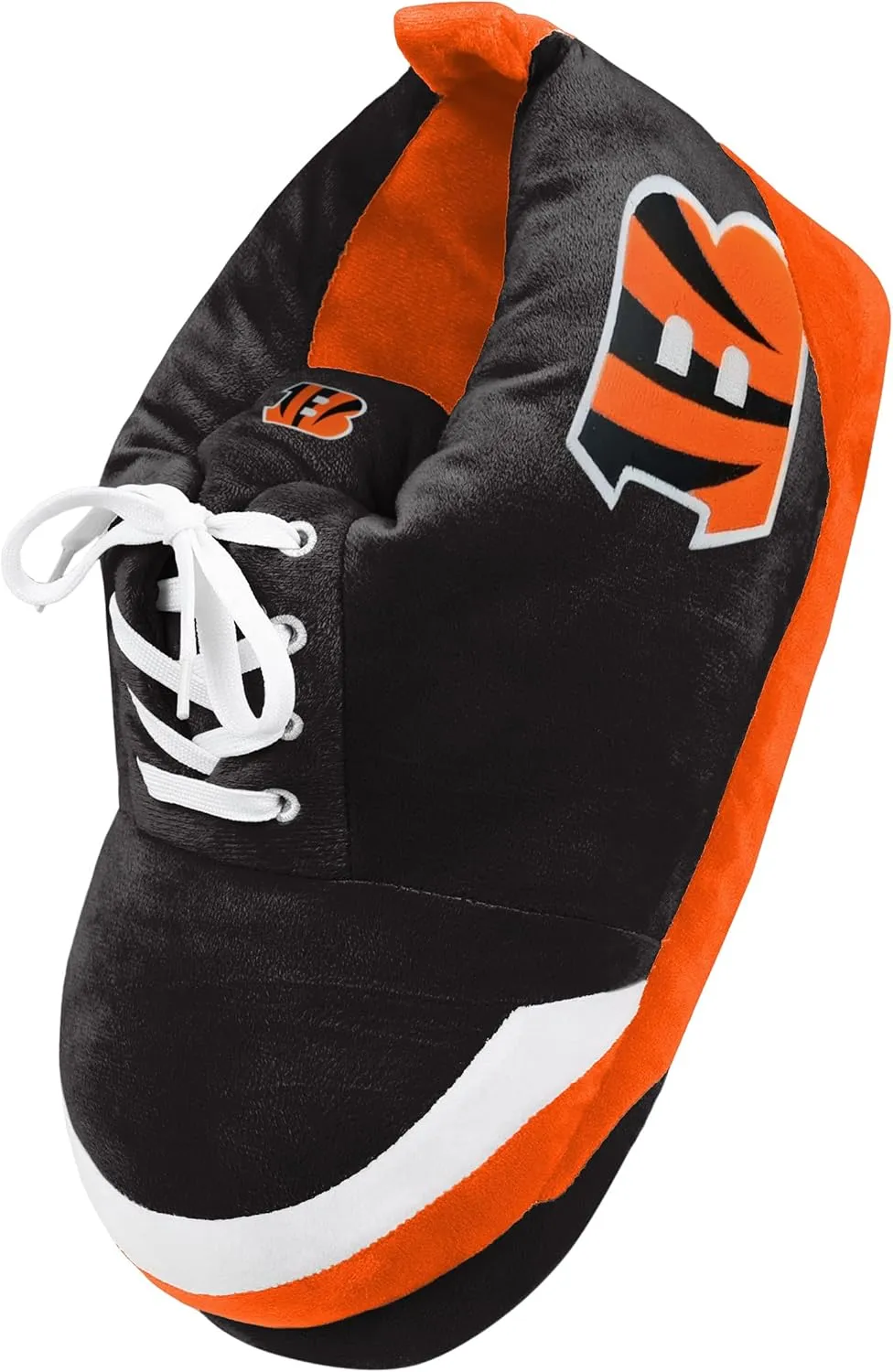 FOCO Mens NFL Team Logo Plush Oversized Sneaker Slippers