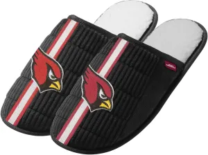 FOCO NFL Men's Officially Licensed Primary Logo Game Day Team Color Football Sherpa Slide Slipper