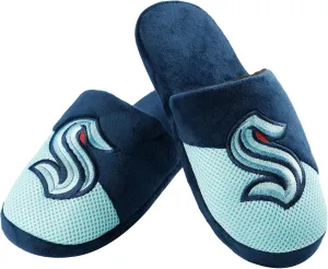 FOCO Seattle Kraken NHL Mens Team Logo Staycation Slipper - XL